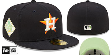Astros 2017 WS 'CITRUS POP' Navy-Green Fitted Hat by New Era