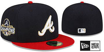 Braves '2021 WORLD SERIES CHAMPIONS ONFIELD HOME' Hat by New Era