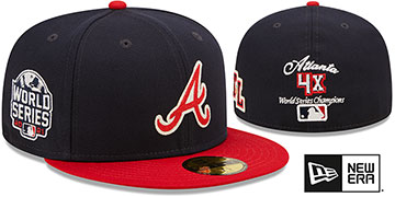 Braves 'LETTERMAN SIDE-PATCH' Fitted Hat by New Era