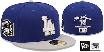 Dodgers 'LETTERMAN SIDE-PATCH' Fitted Hat by New Era