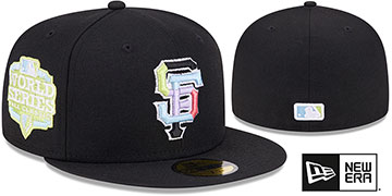 Giants 'COLOR PACK SIDE-PATCH' Black Fitted Hat by New Era