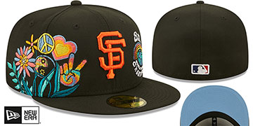 Giants 'GROOVY' Black Fitted Hat by New Era