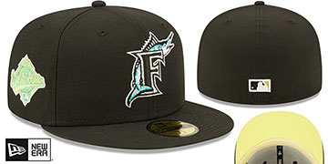 Marlins 1997 WS 'CITRUS POP' Black-Yellow Fitted Hat by New Era