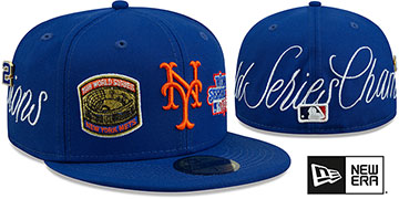 Mets 'HISTORIC CHAMPIONS' Royal Fitted Hat by New Era