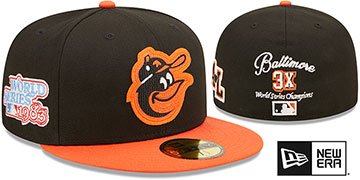 Orioles 'LETTERMAN SIDE-PATCH' Fitted Hat by New Era