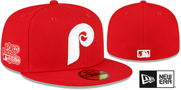 Phillies 1980 'WS SIDE-PATCH UP' Red-White Fitted Hat by New Era