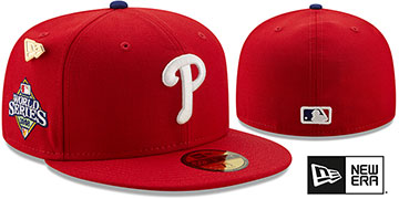 Phillies 2008 'LOGO-HISTORY' Red Fitted Hat by New Era