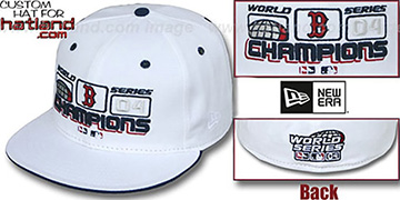 Red Sox 'WS CHAMPS SCOREBOARD' White Fitted Hat by New Era
