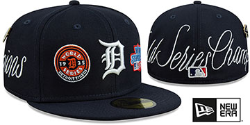 Tigers 'HISTORIC CHAMPIONS' Navy Fitted Hat by New Era