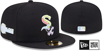 White Sox 'COLOR PACK SIDE-PATCH' Black Fitted Hat by New Era
