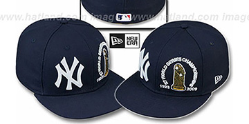 Yankees '27 CHAMPIONSHIPS TROPHY' Navy Fitted Hat by New Era