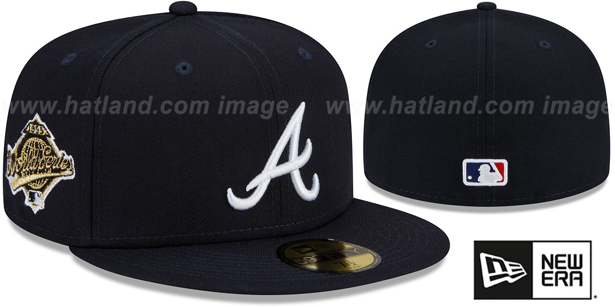 Braves 1995 'WORLD SERIES SIDE-PATCH UP' Fitted Hat by New Era