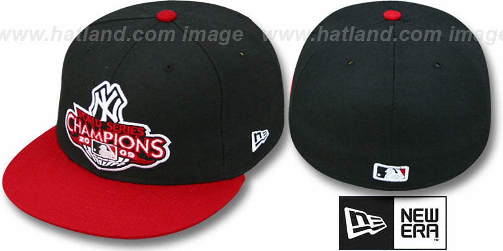 Yankees 2009 'CHAMPIONS CREST' Black-Red Hat by New Era