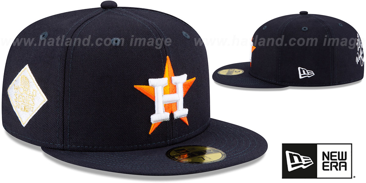 Astros 'WORLD SERIES CHAMPS ELEMENTS' Navy Fitted Hat by New Era