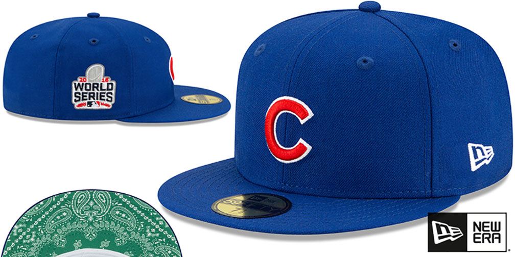 Cubs 'BANDANA KELLY BOTTOM' Royal Fitted Hat by New Era