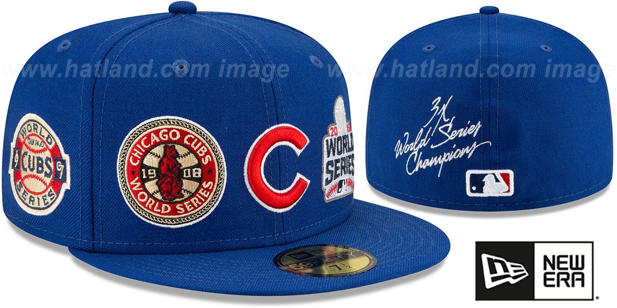Cubs 'WORLD SERIES CHAMPS ELEMENTS' Royal Fitted Hat by New Era