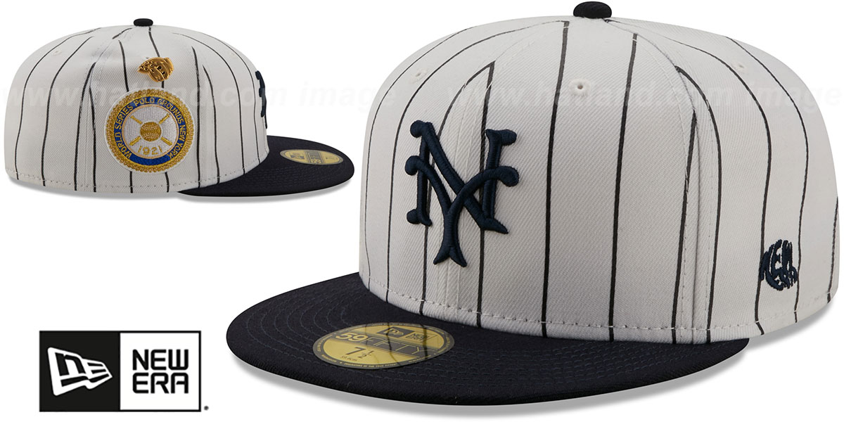 Giants 1921 'LOGO-HISTORY' White-Navy Fitted Hat by New Era