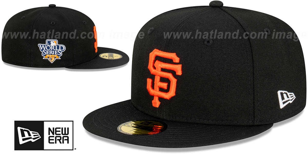 Giants 2010 'WORLD SERIES SIDE-PATCH UP' Fitted Hat by New Era