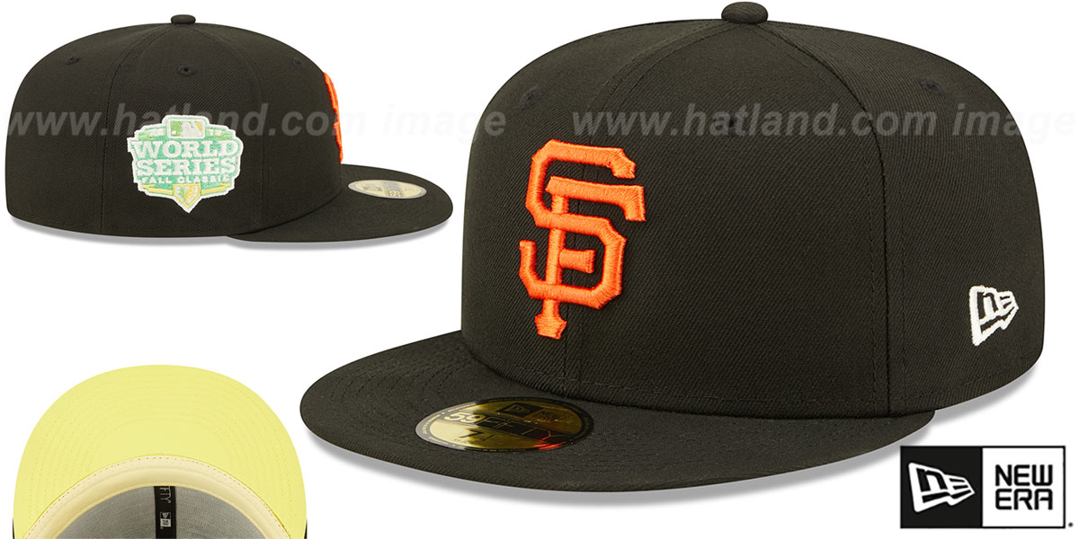 Giants 2012 WS 'CITRUS POP' Black-Yellow Fitted Hat by New Era