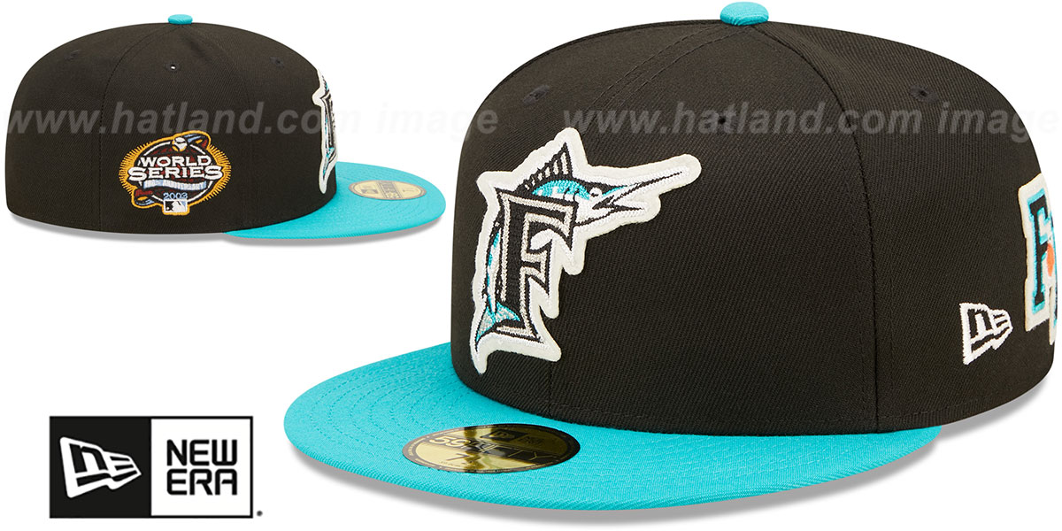 Marlins 'LETTERMAN SIDE-PATCH' Fitted Hat by New Era