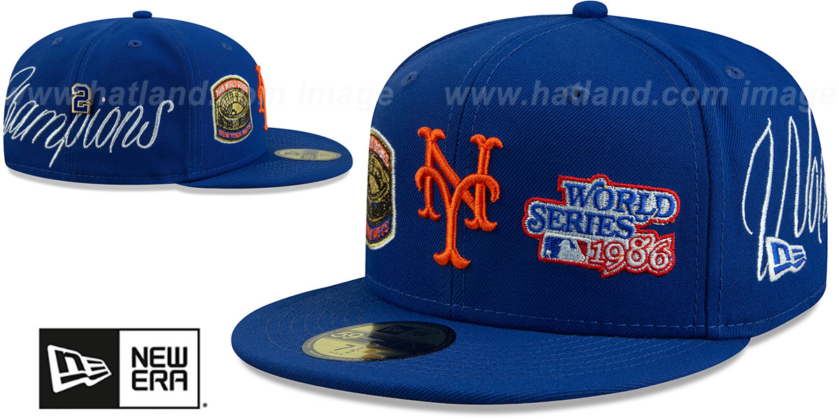 Mets 'HISTORIC CHAMPIONS' Royal Fitted Hat by New Era