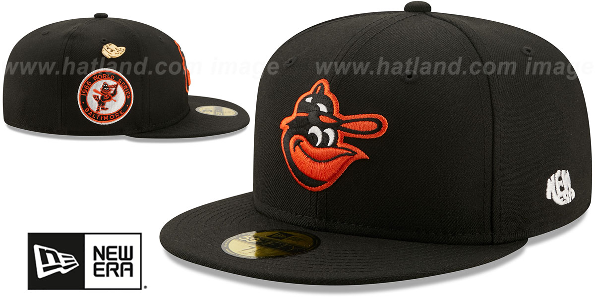 Orioles 1966 'LOGO-HISTORY' Black Fitted Hat by New Era