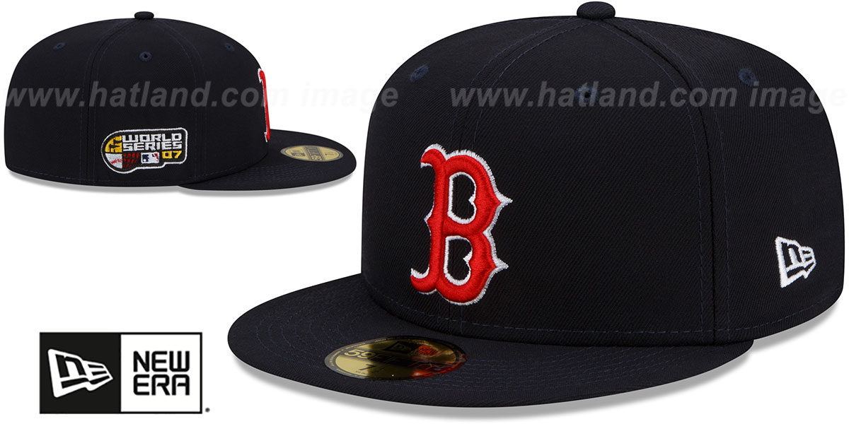Red Sox 2007 'WORLD SERIES SIDE-PATCH UP' Fitted Hat by New Era