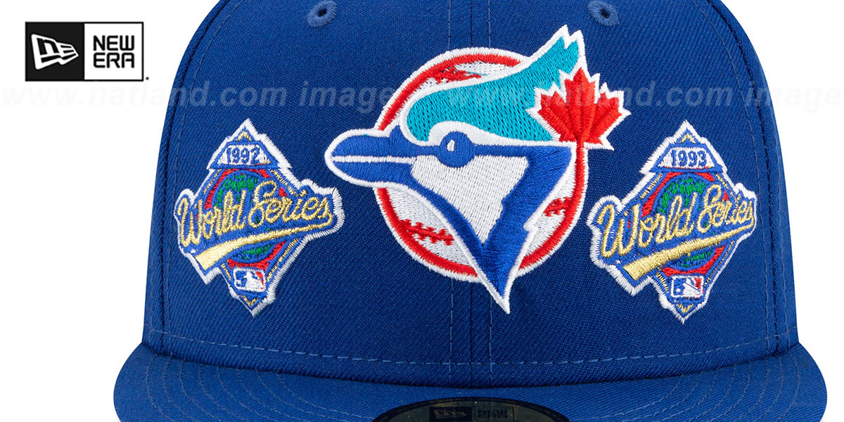 Blue Jays 'WORLD SERIES CHAMPS ELEMENTS' Royal Fitted Hat by New Era