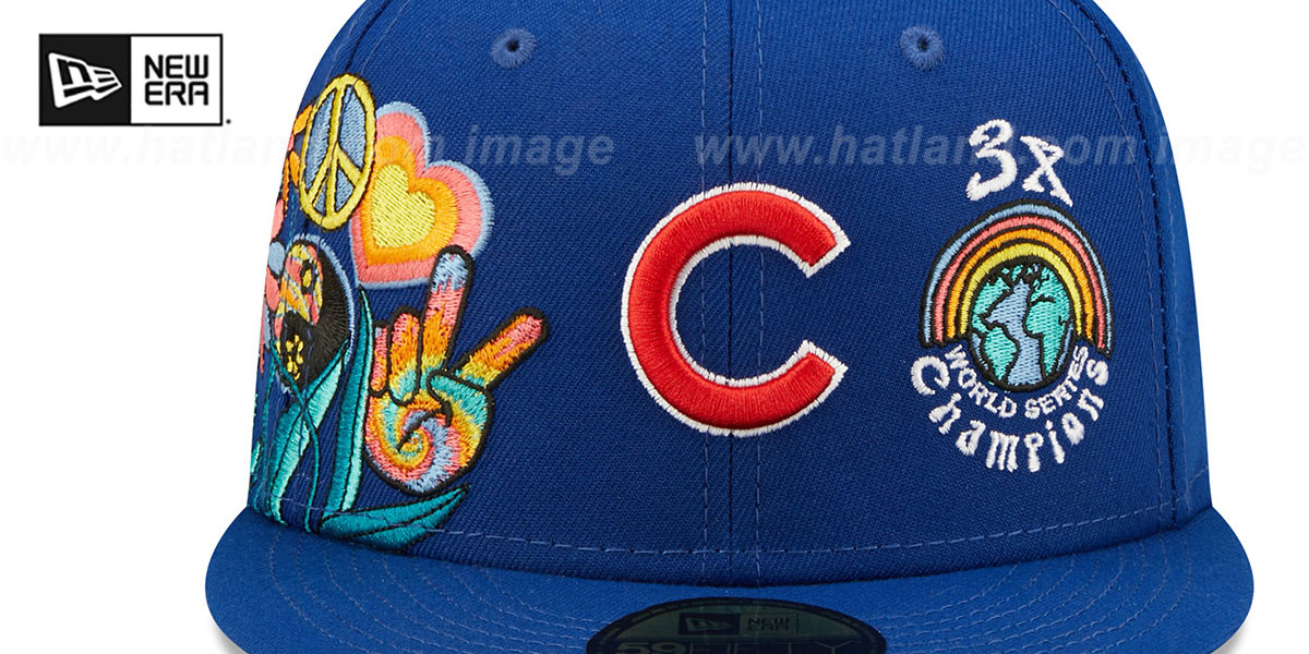 Cubs 'GROOVY' Royal Fitted Hat by New Era