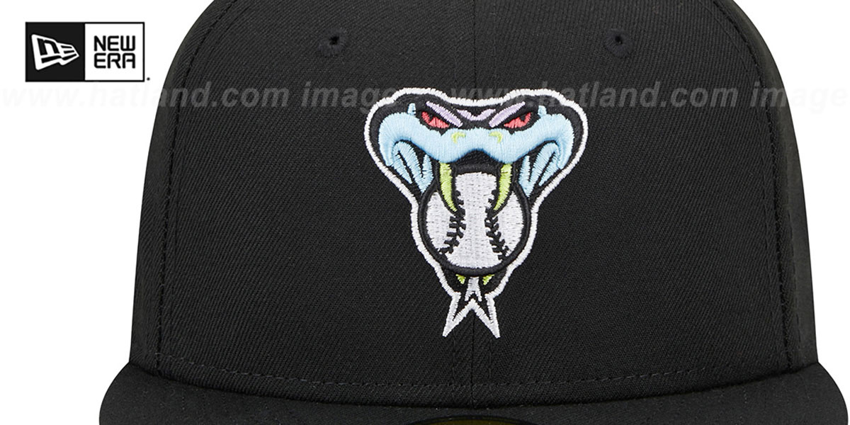 Diamondbacks 'COLOR PACK SIDE-PATCH' Black Fitted Hat by New Era