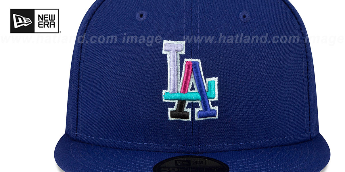 Dodgers 1988 WS 'POLAR LIGHTS' Royal-Lavender Fitted Hat by New Era