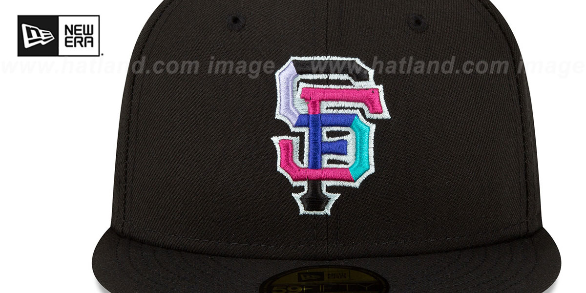 Giants 2012 WS 'POLAR LIGHTS' Black-Teal Fitted Hat by New Era
