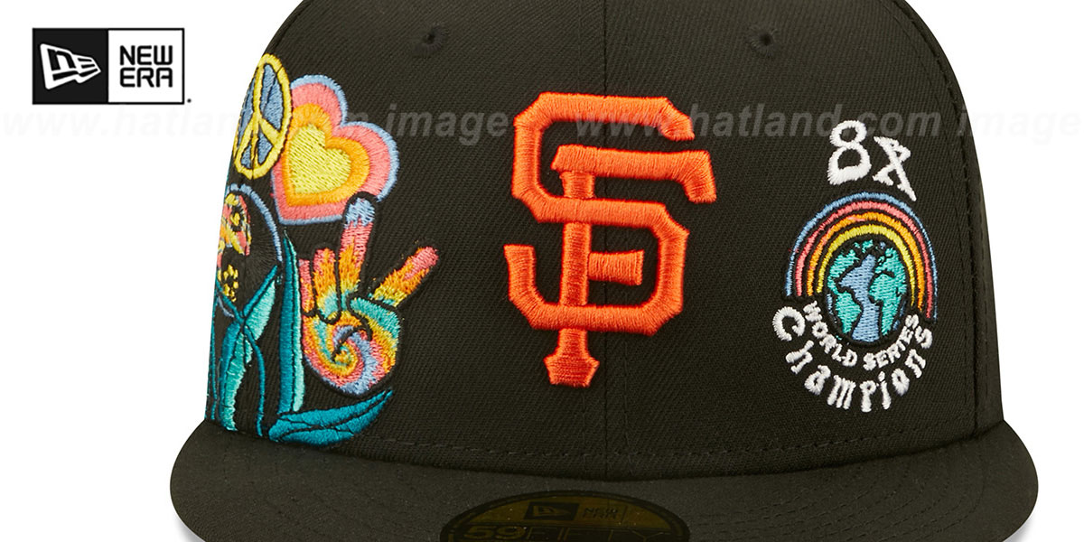 Giants 'GROOVY' Black Fitted Hat by New Era