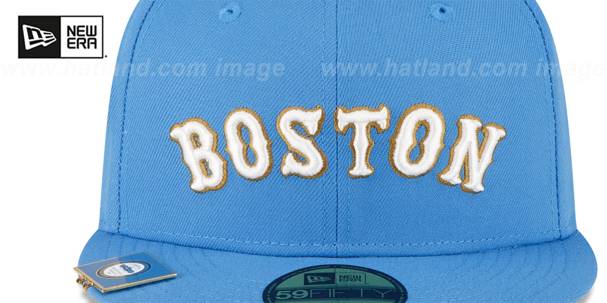 Red Sox 'CITY FLAG VISOR CLIP SIDE-PATCH' Blue Hat by New Era