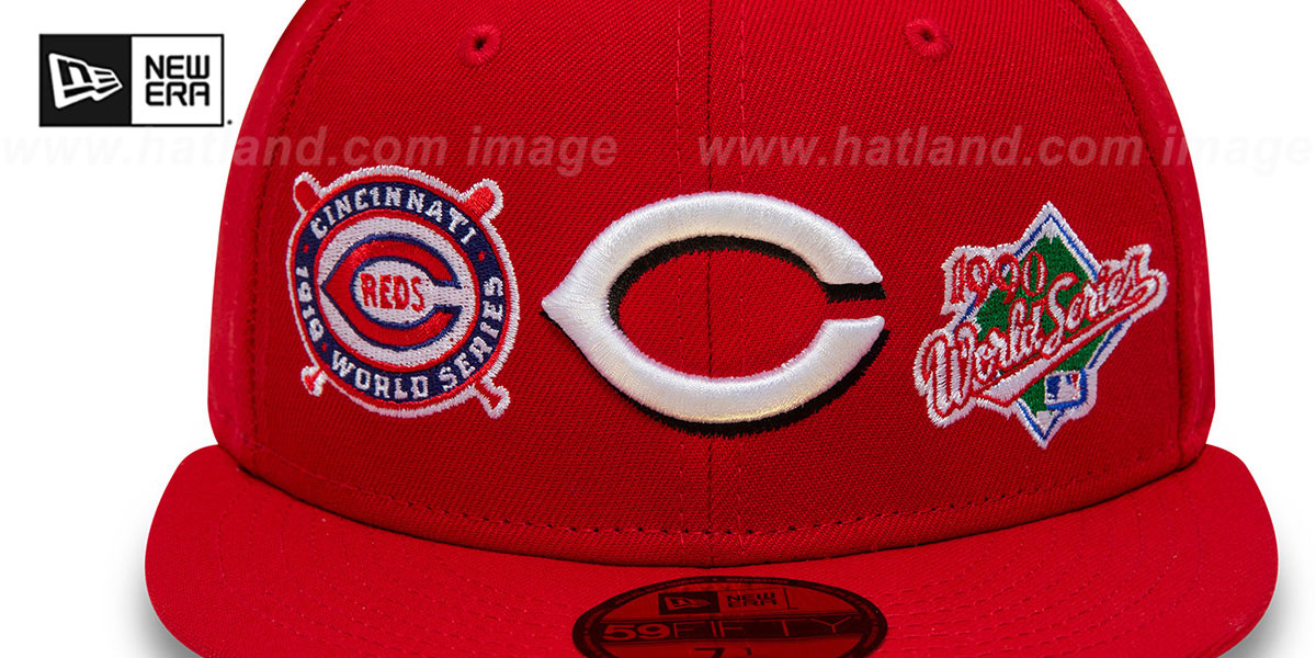 Reds 'HISTORIC CHAMPIONS' Red Fitted Hat by New Era