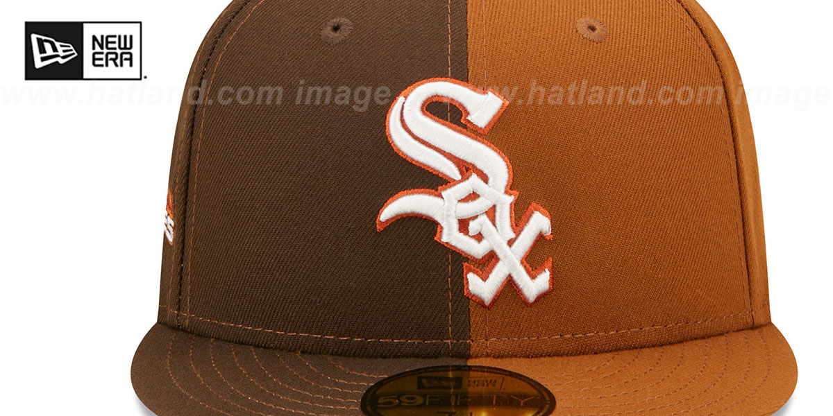 White Sox 2005 'SPLIT SIDE-PATCH' Brown-Wheat Fitted Hat by New Era
