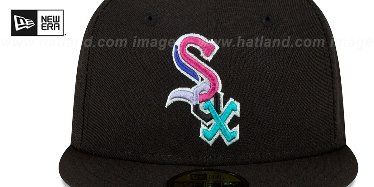 White Sox 2005 WS 'POLAR LIGHTS' Black-Pink Fitted Hat by New Era