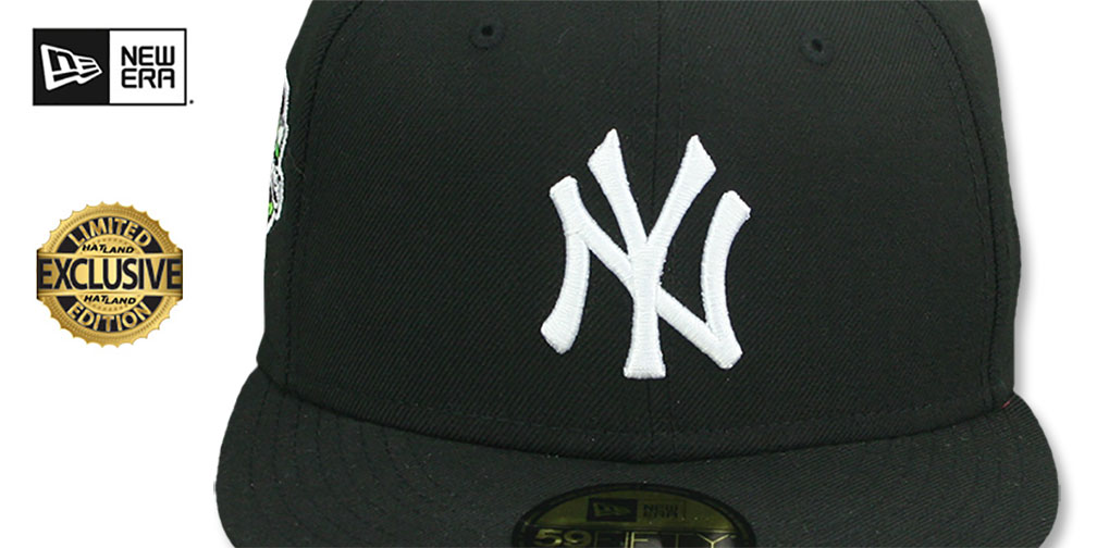 Yankees 2000 WORLD SERIES 'NEON GREEN-BOTTOM' Black Fitted Hat by New Era