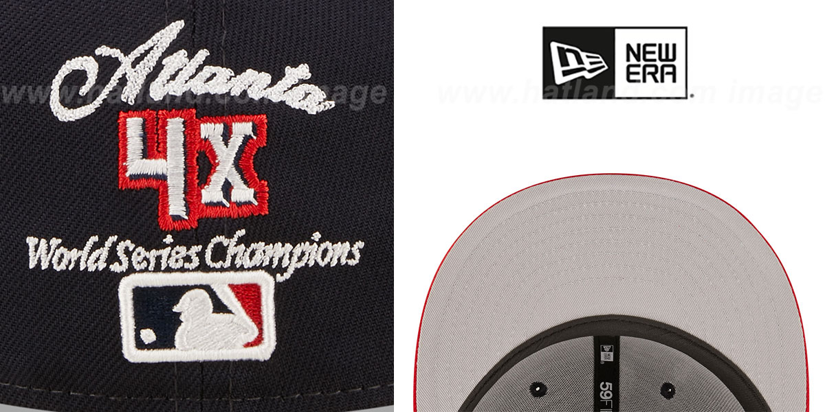 Braves 'LETTERMAN SIDE-PATCH' Fitted Hat by New Era