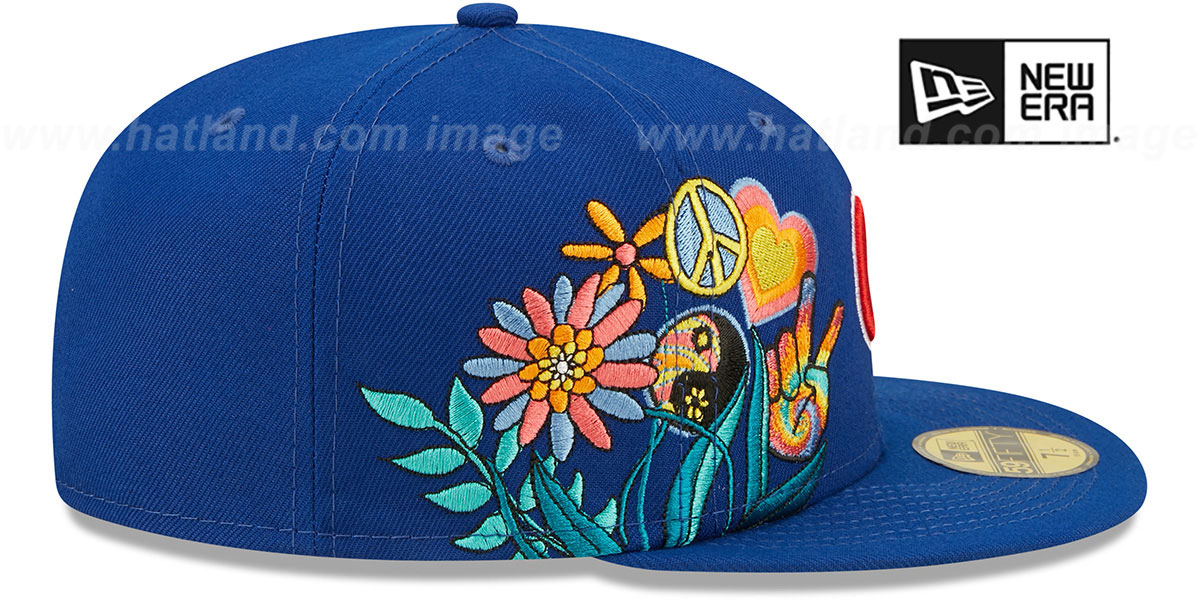 Cubs 'GROOVY' Royal Fitted Hat by New Era