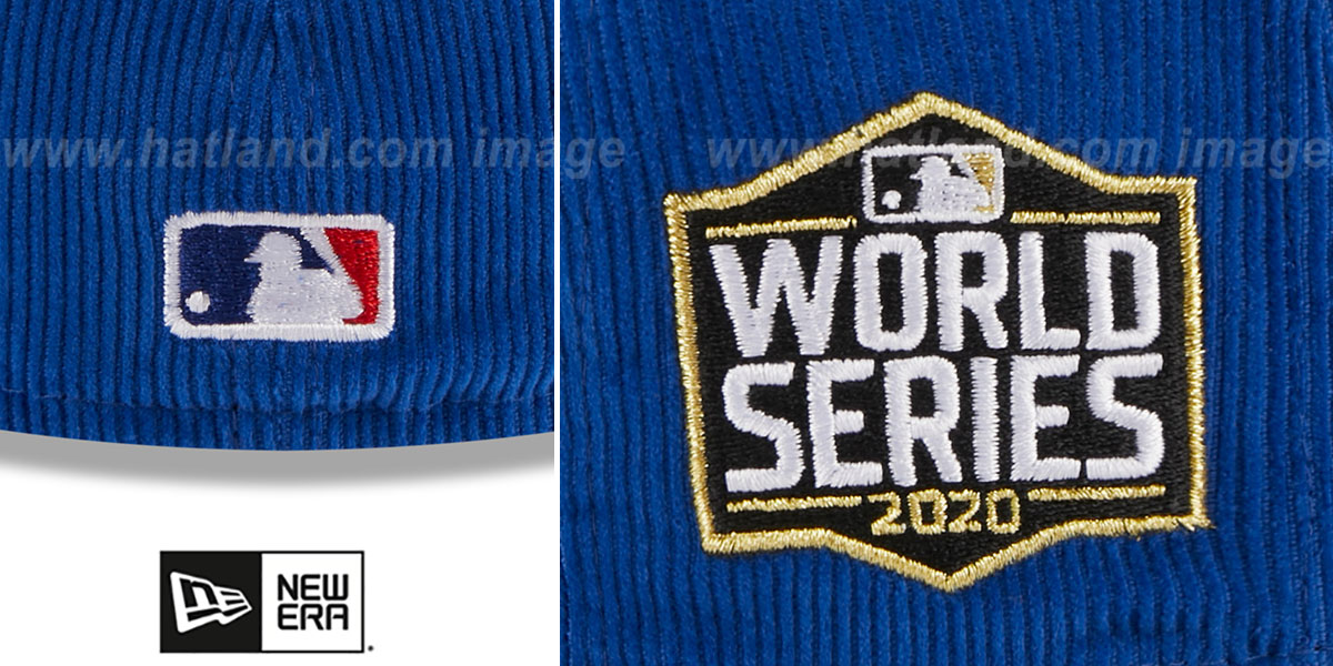 Dodgers 'OLD SCHOOL CORDUROY SIDE-PATCH' Royal Fitted Hat by New Era
