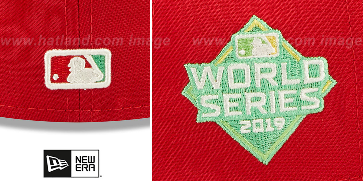 Nationals 2019 WS 'CITRUS POP' Red-Green Fitted Hat by New Era