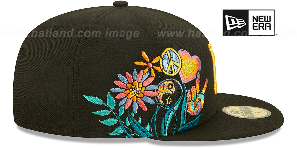 Pirates 'GROOVY' Black Fitted Hat by New Era